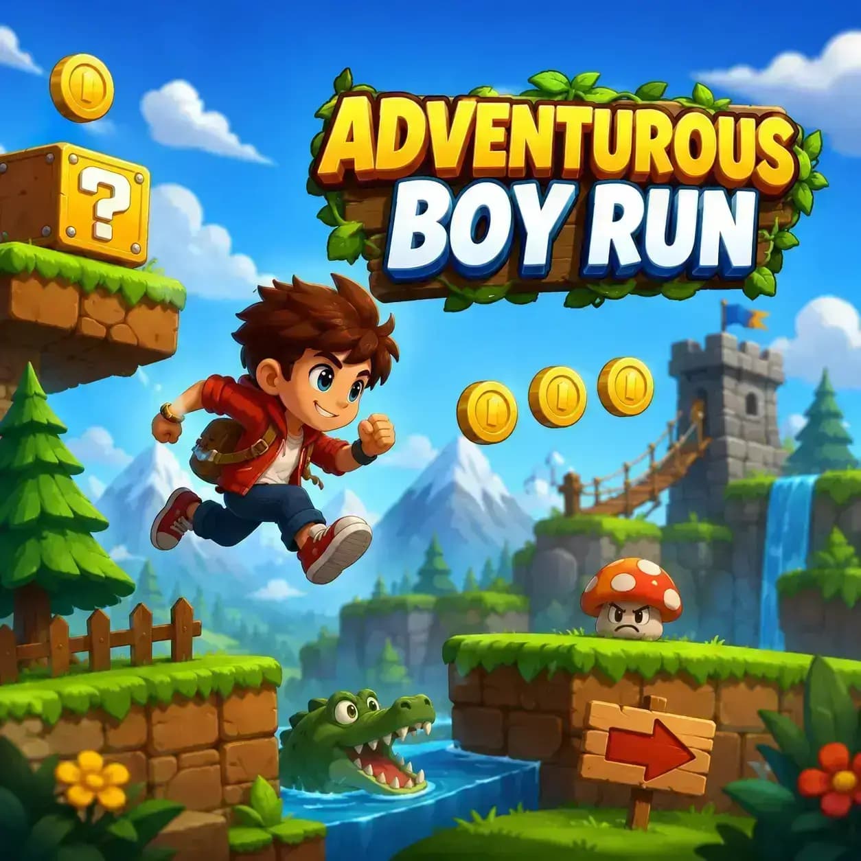 Adventurous Boy Run