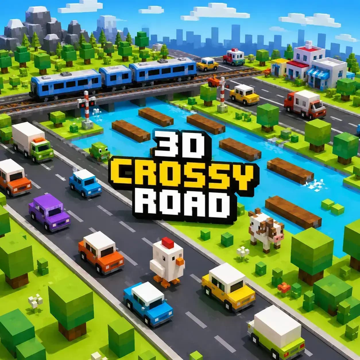 3D Crossy Road