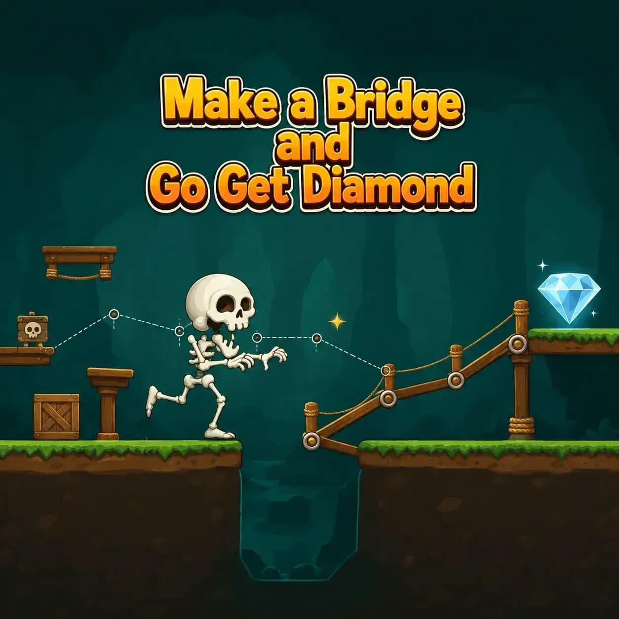 Make a Bridge and Go Get Diamond